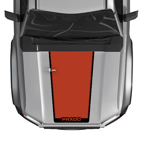 Cofano per il 2024 Toyota Land Cruiser Prado decalcomanie decalcomanie grafiche in vinile 2 colori
