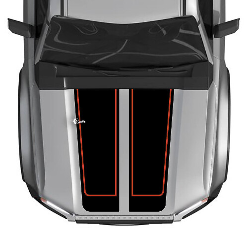 Cofano per il 2024 Toyota Land Cruiser Prado decalcomanie decalcomanie grafiche in vinile 2 colori
