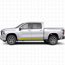 Cornice con Testo Personalizzato Strisce in Vinile per Porta e Pannello sottoporta per Chevrolet Silverado 1500 Nuova Generazione 2027_3