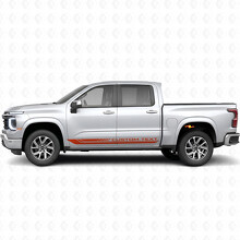 Cornice con Testo Personalizzato Strisce in Vinile per Porta e Pannello sottoporta per Chevrolet Silverado 1500 Nuova Generazione 2027_4