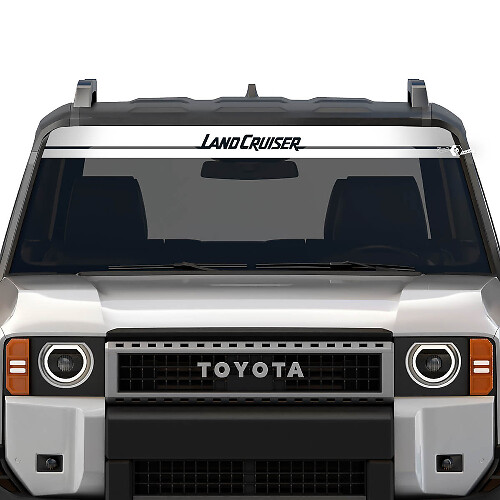 2024 Striscione per parabrezza Toyota Land Cruiser Prado Stripe Decalcomanie distrutte Decalcomanie grafiche in vinile
