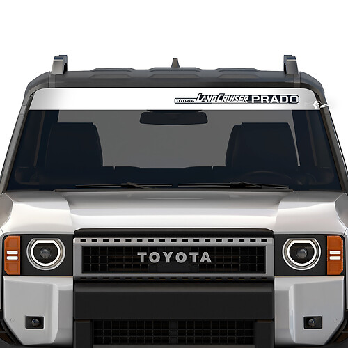 Parabrezza Banner Toyota Land Cruiser Prado Per il 2024 e qualsiasi anno Stripe Distrutto Adesivi Decalcomanie Adesivi grafici in vinile Decalcomanie
