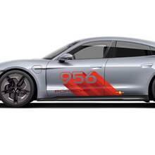 Set di decalcomanie su misura Porsche Taycan Adesivo per porta laterale - Grafica in vinile personalizzata
 2