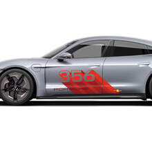 Set di decalcomanie su misura Porsche Taycan Adesivo per porta laterale - Grafica in vinile personalizzata
 3