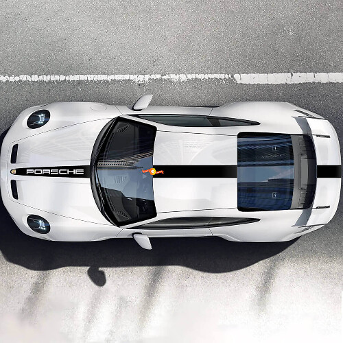 Kit di Adesivi Strisce Laterali Stile Racing per Porsche 911 GT3
