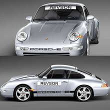 Set di decalcomanie per adesivi Porsche 911 Racing del 1974 - Grafica classica in vinile per restauro e personalizzazione 3
 2