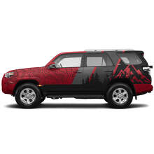 Kit Adesivo in Vinile Laterale Foresta Montuosa Topografica per Toyota 4Runner_2