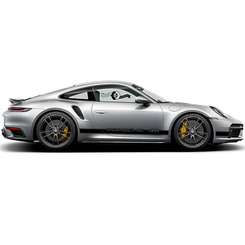 Grafica della linea laterale Porsche 911 - Decalcomanie adesive in vinile personalizzate per tutte le Porsche
