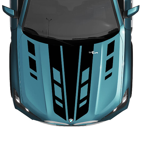 BMW X5 G05 Striscia personalizzata adesiva per accenti sul cofano 2
