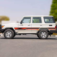 Kit adesivi strisce laterali retrò 2 per Toyota Land Cruiser GRJ76 2