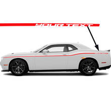 Kit di Adesivi in Vinile a Strisce Sottili Personalizzate per Dodge Challenger SXT 2015-2024_3