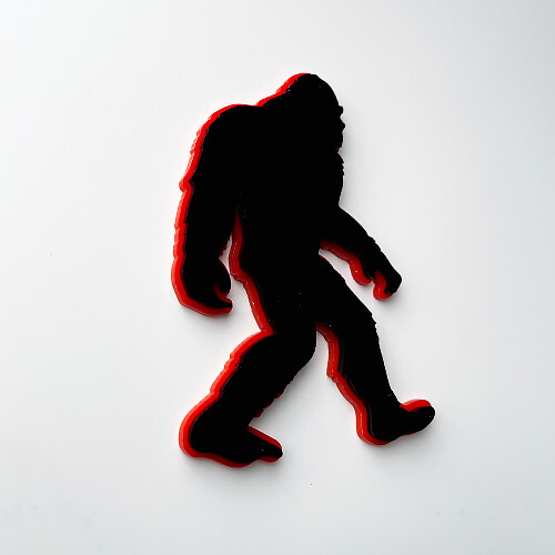 Emblema 3D parafango Bigfoot Sasquatch