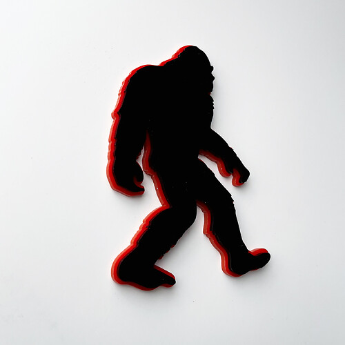 Emblema dei distintivi del parafango del distintivo 3D Yeti Sasquatch Bigfoot
