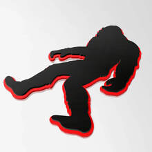 Emblema dei distintivi del parafango del distintivo 3D Yeti Sasquatch Bigfoot
 2