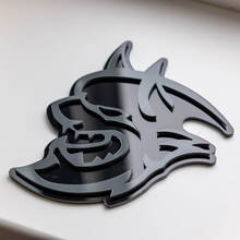 Dodge Demon 3D Badge Fender Badge Emblema rosso vs nero
 3