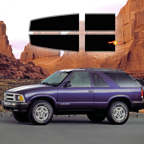 Kit adesivi per decalcomanie a strisce sul tetto Chevy S10 Blazer 1995-05
