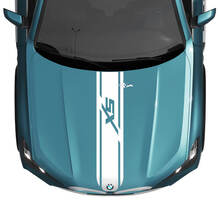 Decalcomania adesiva a strisce personalizzate per cofano BMW X5 G05 - Grafica in vinile per un look elegante e sportivo
 2