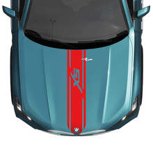 Decalcomania adesiva a strisce personalizzate per cofano BMW X5 G05 - Grafica in vinile per un look elegante e sportivo
 3
