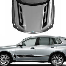 Esclusivo kit di decalcomanie per cofano e accenti laterali a 2 colori per BMW X5 G05 - Adesivi con grafica in vinile personalizzati
 2
