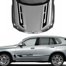 Esclusivo kit di decalcomanie per cofano e accenti laterali a 2 colori per BMW X5 G05 - Adesivi con grafica in vinile personalizzati
 3