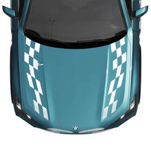 Decalcomanie a strisce a scacchi per cofano BMW X5 G05 - Adesivi in ​​vinile Graphix SupDec
 3