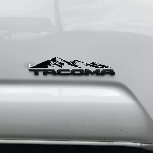 Adesivo in vinile Mountain Range Over Badge per Toyota Tacoma