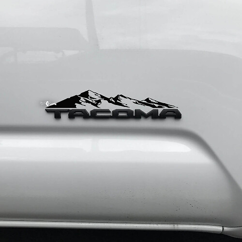 Adesivo decalcomania Toyota Tacoma Mountains sul distintivo Tacoma 2
