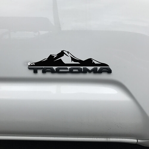 Adesivo decalcomania Toyota Tacoma Mountains sul distintivo Tacoma 3
 1