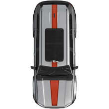 Kit di Adesivi in Vinile Strisce Tetto Cofano Rally per Toyota Land Cruiser Prado 2