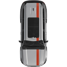 Adesivo per decalcomanie Rally a doppia striscia per cofano e tetto Toyota Land Cruiser Prado - Kit grafico in vinile
 2