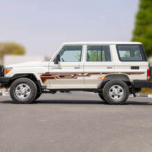 Kit decalcomanie adesive a strisce classiche laterali retrò per Toyota Land Cruiser GRJ76 - Grafica in vinile personalizzata
 2