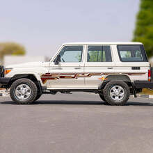 Kit Adesivi Strisce Classiche Retro Laterali per Toyota Land Cruiser 2