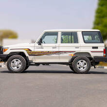 Adesivi Lettere Retro Strisce Laterali Classiche Kit Grafico Decalcomanie per Toyota Land Cruiser 2