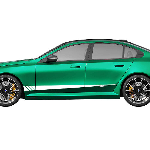 Kit adesivi decorativi per portiere laterali in vinile adesivo per Bmw Serie 5 G60 M5 G90
