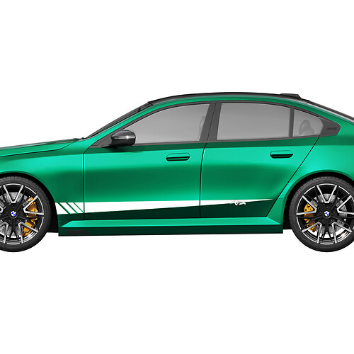 Kit decalcomanie per porte laterali per BMW Serie 5 G60 M5 G90 - Adesivi in ​​vinile SupDec Graphix
