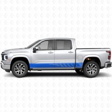 Strisce in Vinile a Fessura Sfalsata per Porta e Battitacco per Chevrolet Silverado 1500 Nuova Generazione 2027_5