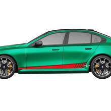 Kit adesivi laterali a strisce lampeggianti per BMW Serie 5 G60 M5 G90 - Adesivi in vinile SupDec Graphix
 3
