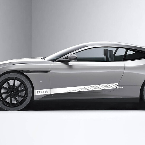 Adesivi in vinile a nido d'ape per porte laterali Aston Martin DB11
