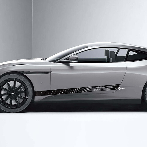 Strisce Adesive in Vinile Forate per Porte Laterali per Aston Martin DB11