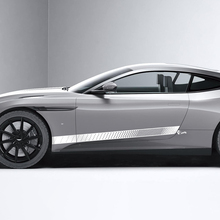 Adesivi per decalcomanie in vinile per porte laterali a nido d'ape laterali Aston Martin DB11 2
 2