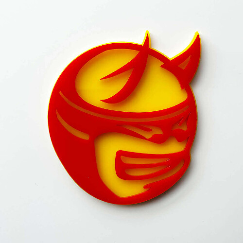 Distintivo personalizzato 3D Drag Bee Demon Dodge Charger Challenger logo Fregi parafango Emblema 2