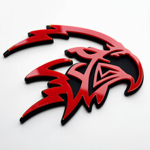 Distintivo 3D personalizzato Trackhawk Hellhawk - Emblema parafango per Jeep Trackhawk
 4