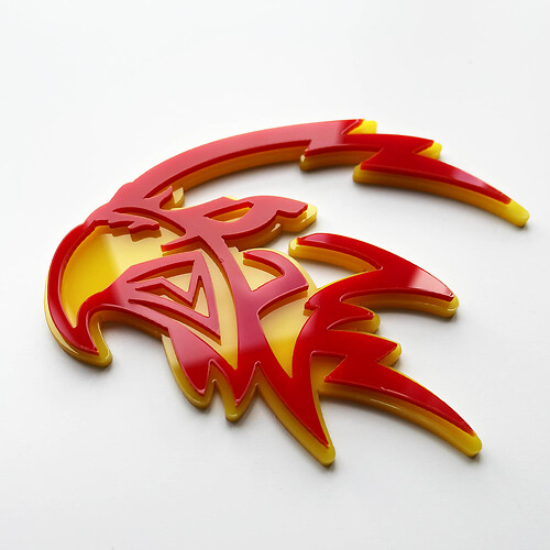 Distintivo 3D personalizzato Trackhawk Hellhawk - Emblema parafango per Jeep Trackhawk 3
