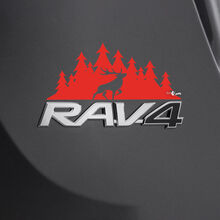 Adesivo decalcomania dei cervi delle montagne sul badge Toyota Rav4 posteriore
 2