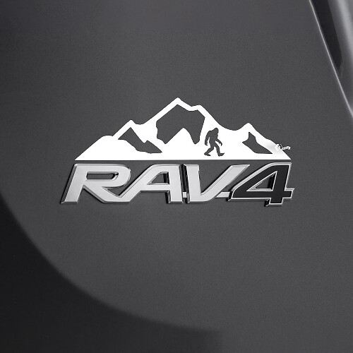 Adesivo Vinile Distintivo Posteriore Bigfoot Mountain per Toyota RAV4
