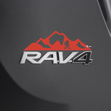 Adesivo decalcomania Mountains Bigfoot Sasquatch sul badge Toyota Rav4 posteriore
 2
