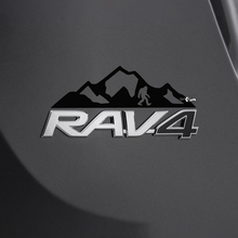 Adesivo decalcomania Mountains Bigfoot Sasquatch sul badge Toyota Rav4 posteriore
 3