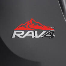 Adesivo Decalcomania Montagne Sul Retro 2 Per Distintivo Toyota Rav4 2
