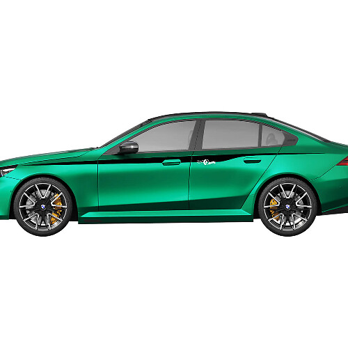 Kit decalcomanie racing strisce colori Side M per BMW Serie 5 G60 M5 G90 - Adesivi in ​​vinile SupDec Graphix
