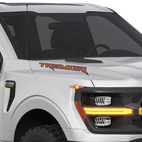 Hood Tremor Raptor Style con contorno - Decalcomanie adesive per Ford F-150 Tremor Truck
